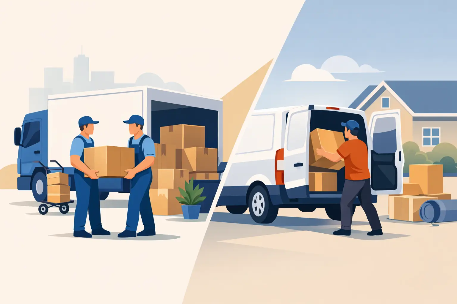Muuttofirma vai pakettiauto - kumpi kannattaa?