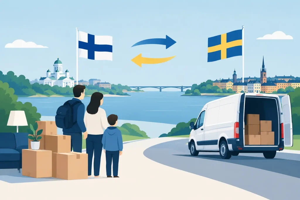 Suomi-Ruotsi-muutto vai kuljetuspalvelu?
